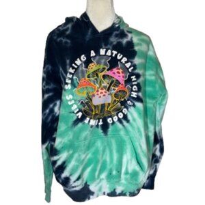 Zuni Sportsware Unisex Good Time Vibes Mushroom Tie Dye Hooded Sweatshirt